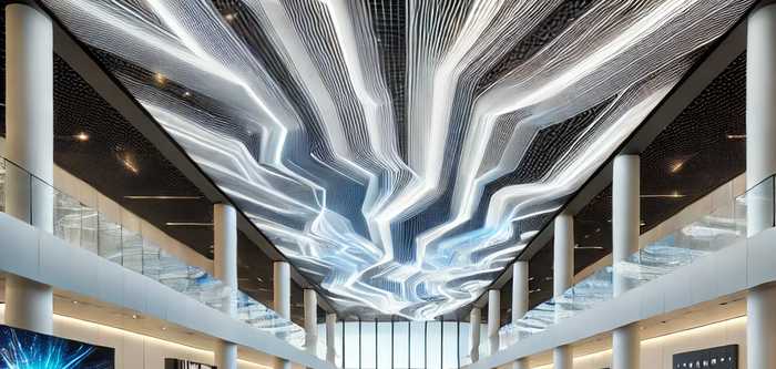 Многоуровневые натяжные потолки – стильное зонирование пространства