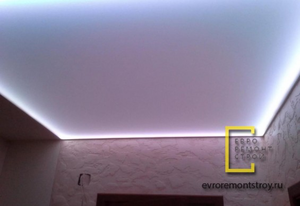 Натяжные потолки с подсветкой