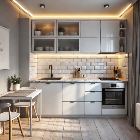 Ремонт маленькой кухни